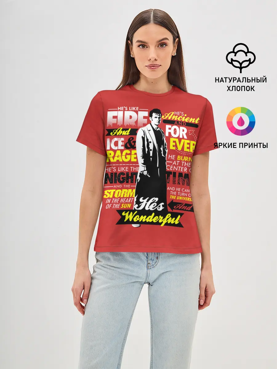 Женская базовая футболка / Doctor Who