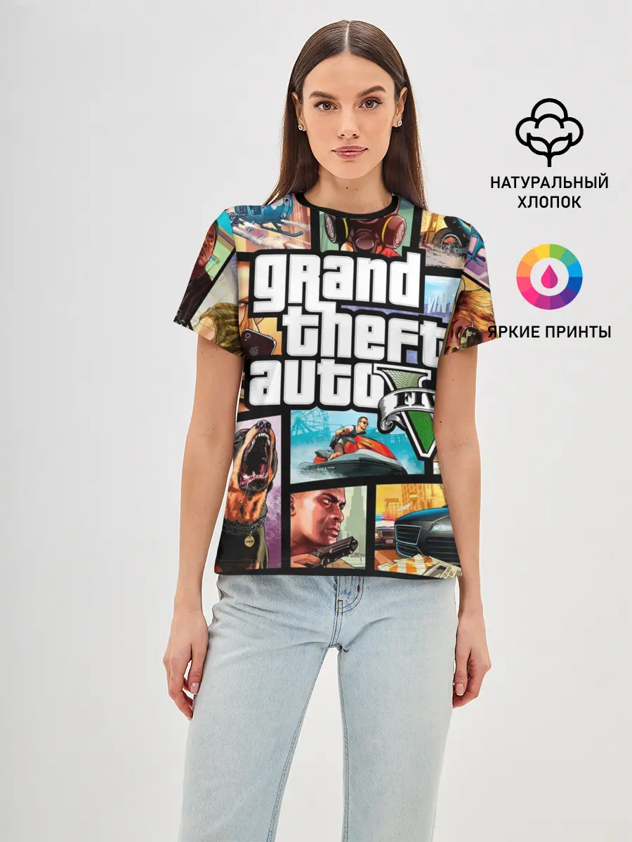 Женская базовая футболка / GTA