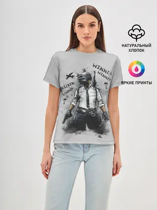 Женская базовая футболка / PUBG