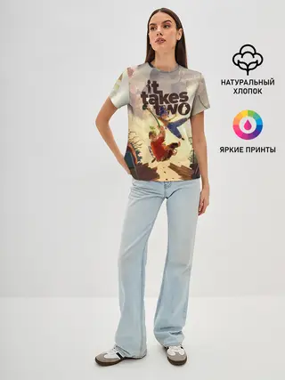 Женская базовая футболка / It Takes Two | Коди и Мэй