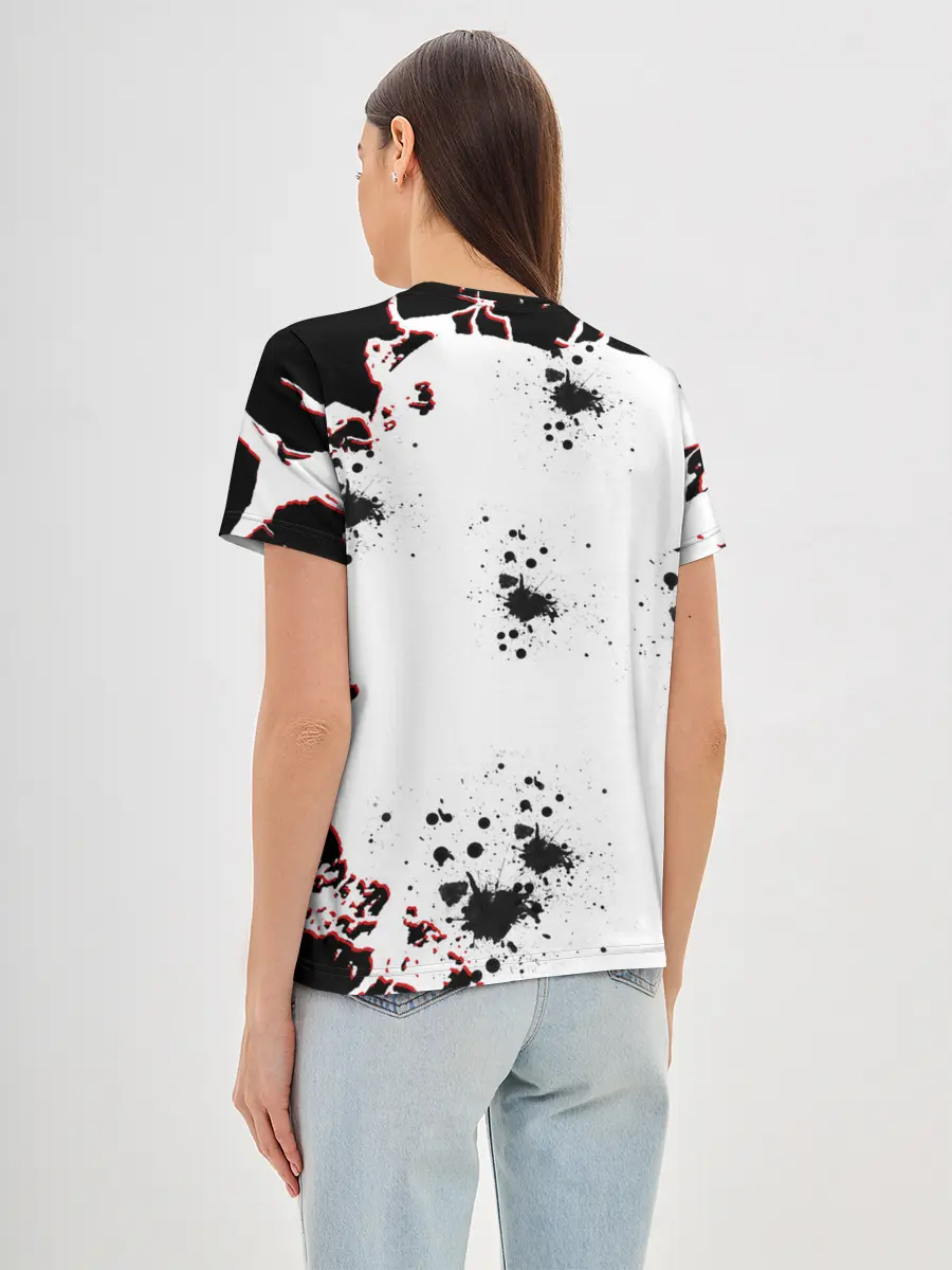 Женская базовая футболка / Берсерк черная маска.