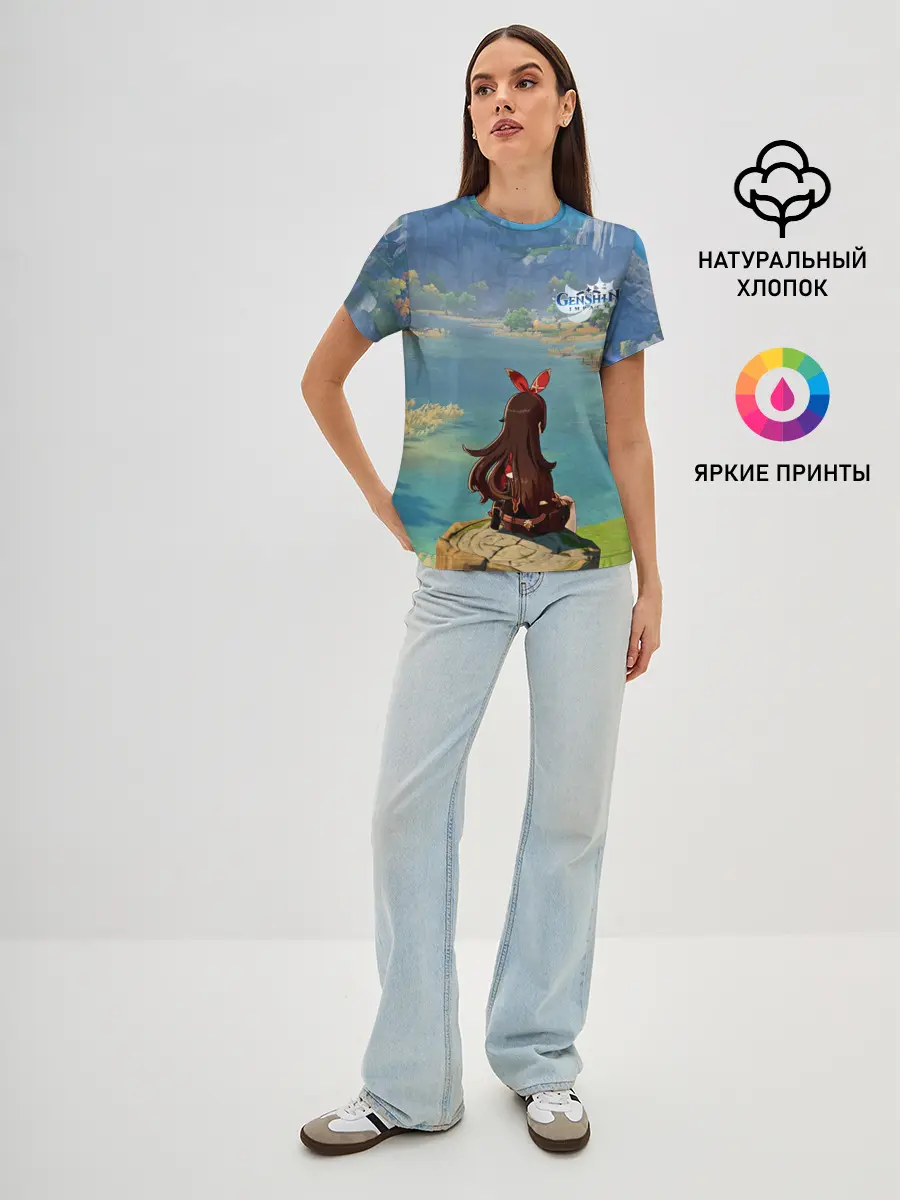 Женская базовая футболка / Genshin Impact