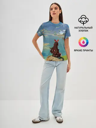 Женская базовая футболка / Genshin Impact