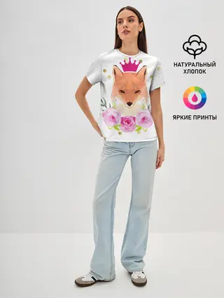 Женская базовая футболка / Лиса