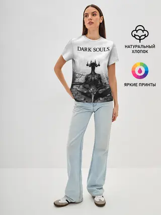 Женская базовая футболка / Dark Souls