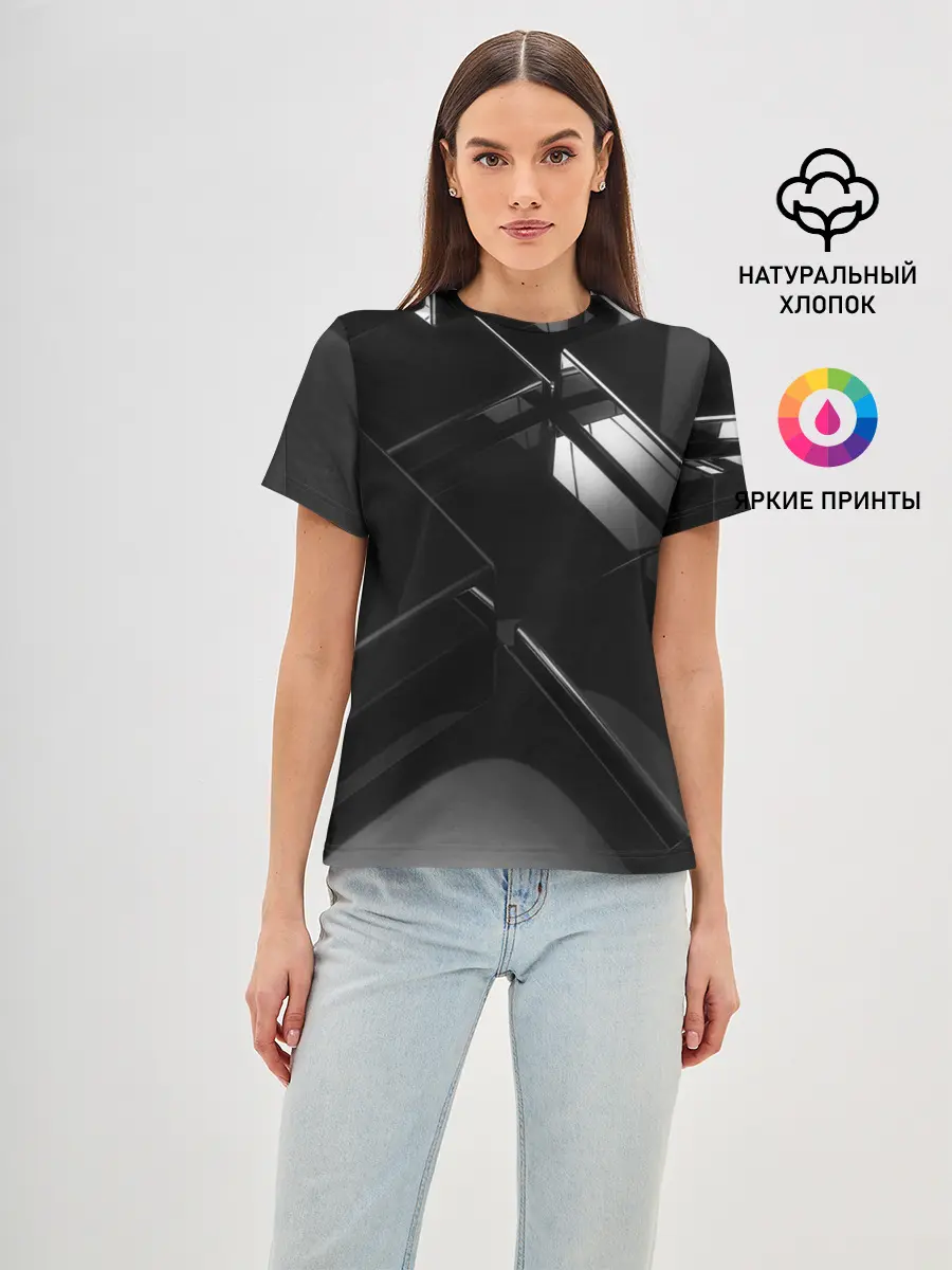 Женская базовая футболка / Текстура