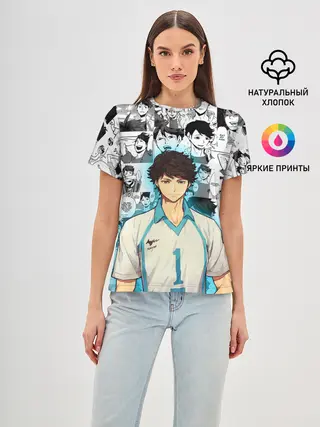 Женская базовая футболка / ТООРУ ОЙКАВА / OIKAWA TORU