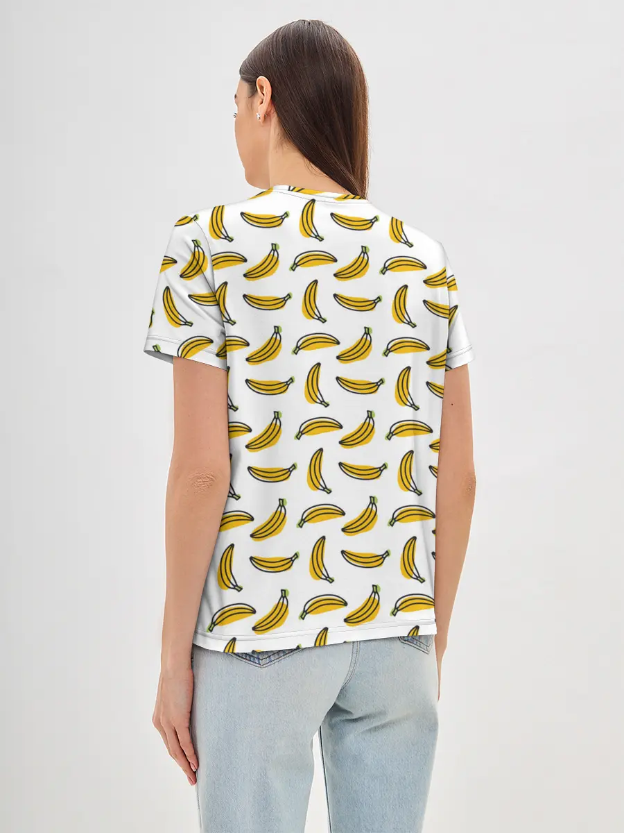 Женская базовая футболка / Бананы