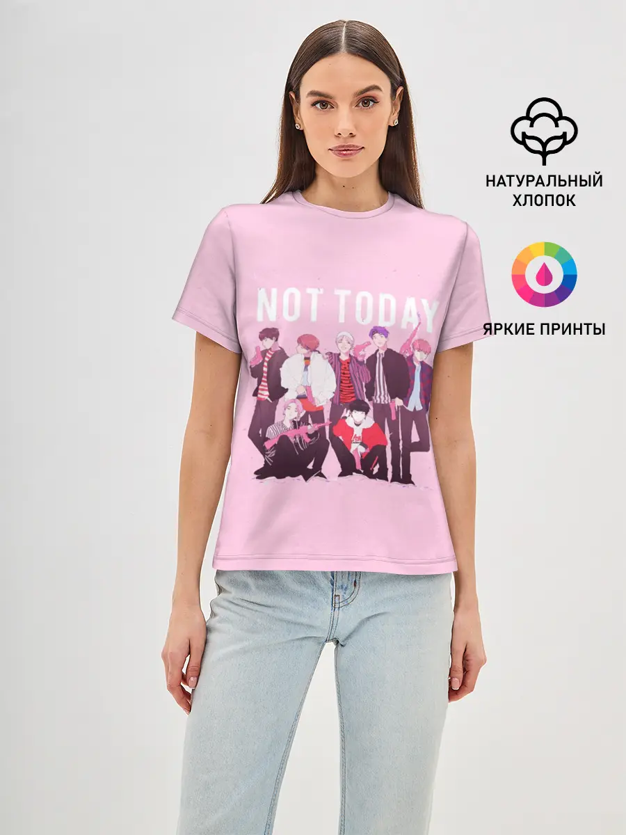 Женская базовая футболка / BTS