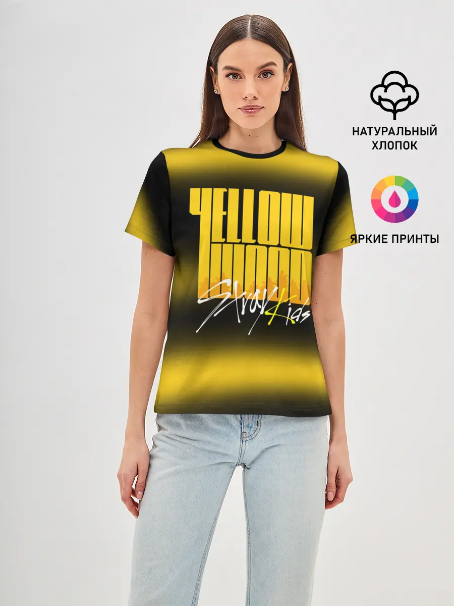 Женская базовая футболка / Stray Kids