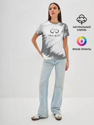 Женская базовая футболка / INFINITI