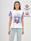 Женская базовая футболка / Аниме пикселы