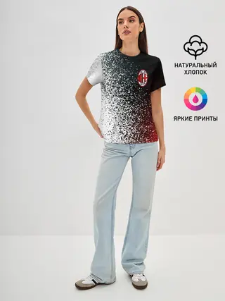 Женская базовая футболка / AC MILAN / МИЛАН