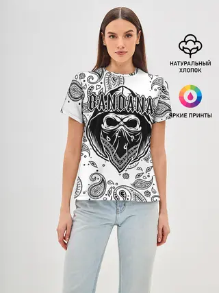 Женская базовая футболка / BANDANA