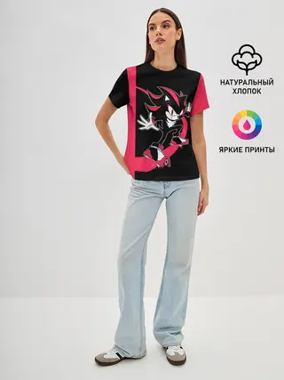 Женская базовая футболка / SONIC X | DARK SONIC