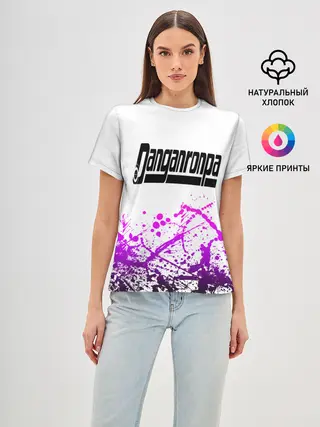 Женская базовая футболка / Danganronpa purple