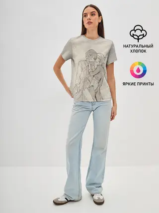 Женская базовая футболка / Дазай и Чуя