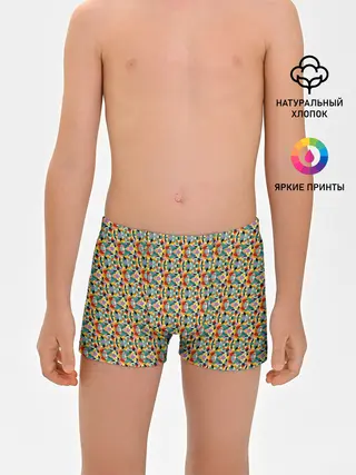 Трусы для мальчиков / Цветные фигуры