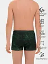 Трусы для мальчиков / Темно-зеленый мраморный узор