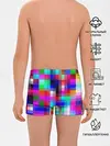 Трусы для мальчиков / РАЗНОЦВЕТНЫЕ ПИКСЕЛИ / КУБЫ