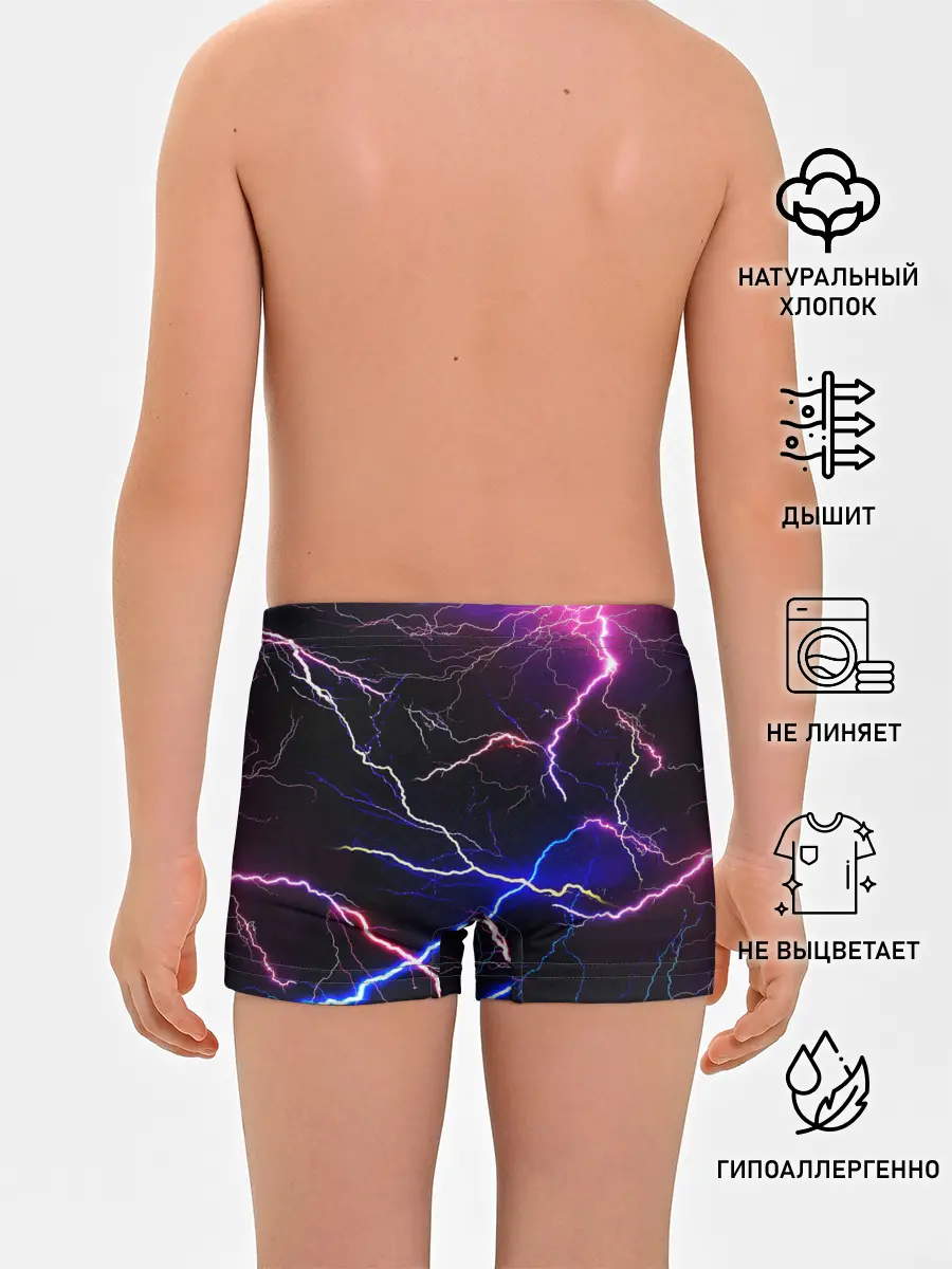 Трусы для мальчиков / НЕОНОВЫЕ МОЛНИИ
