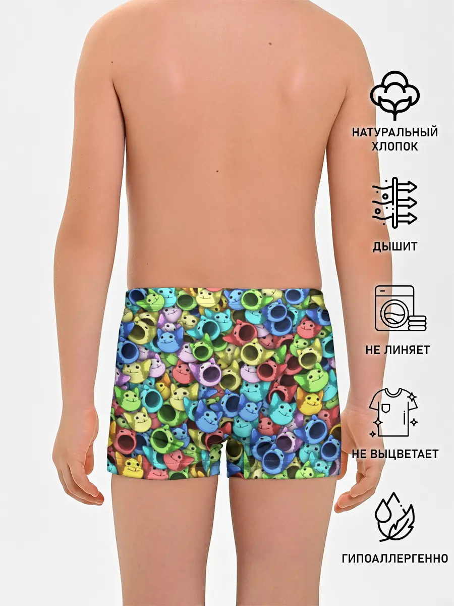Трусы для мальчиков / Цветные Поп Котики