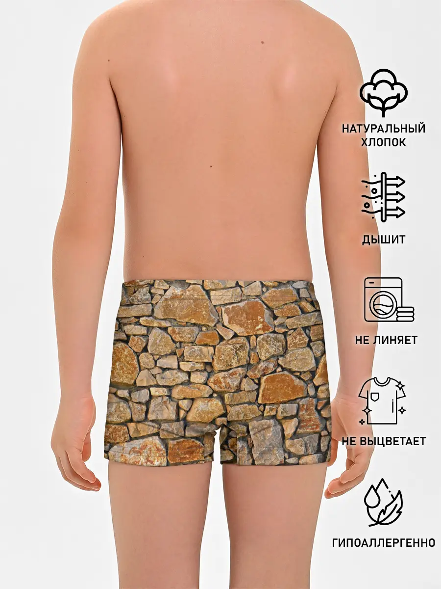 Трусы для мальчиков / Каменная стена
