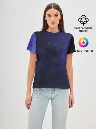 Женская базовая футболка / Космос