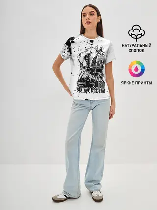 Женская базовая футболка / FORGIVE THAT. Tokyo Ghoul