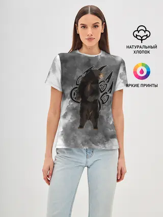 Женская базовая футболка / НЕ БУДИ ЛИХО / ВЕЛЕС