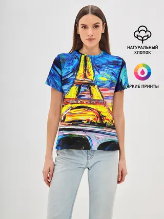 Женская базовая футболка / ФРАНЦИЯ ВАНГОГ