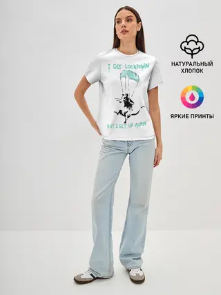Женская базовая футболка / Banksy