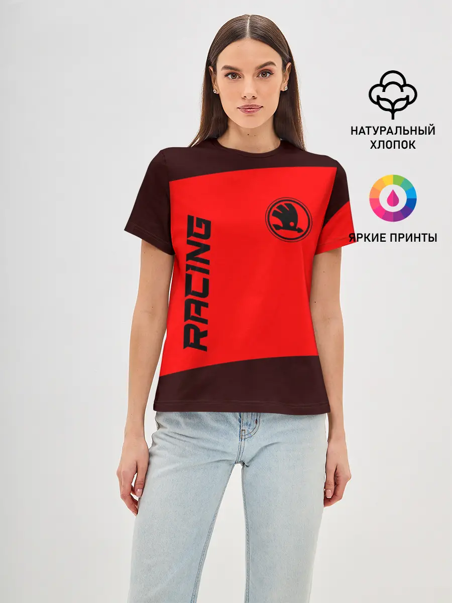 Женская базовая футболка / Skoda - Racing