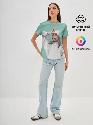 Женская базовая футболка / BILLIE EILISH