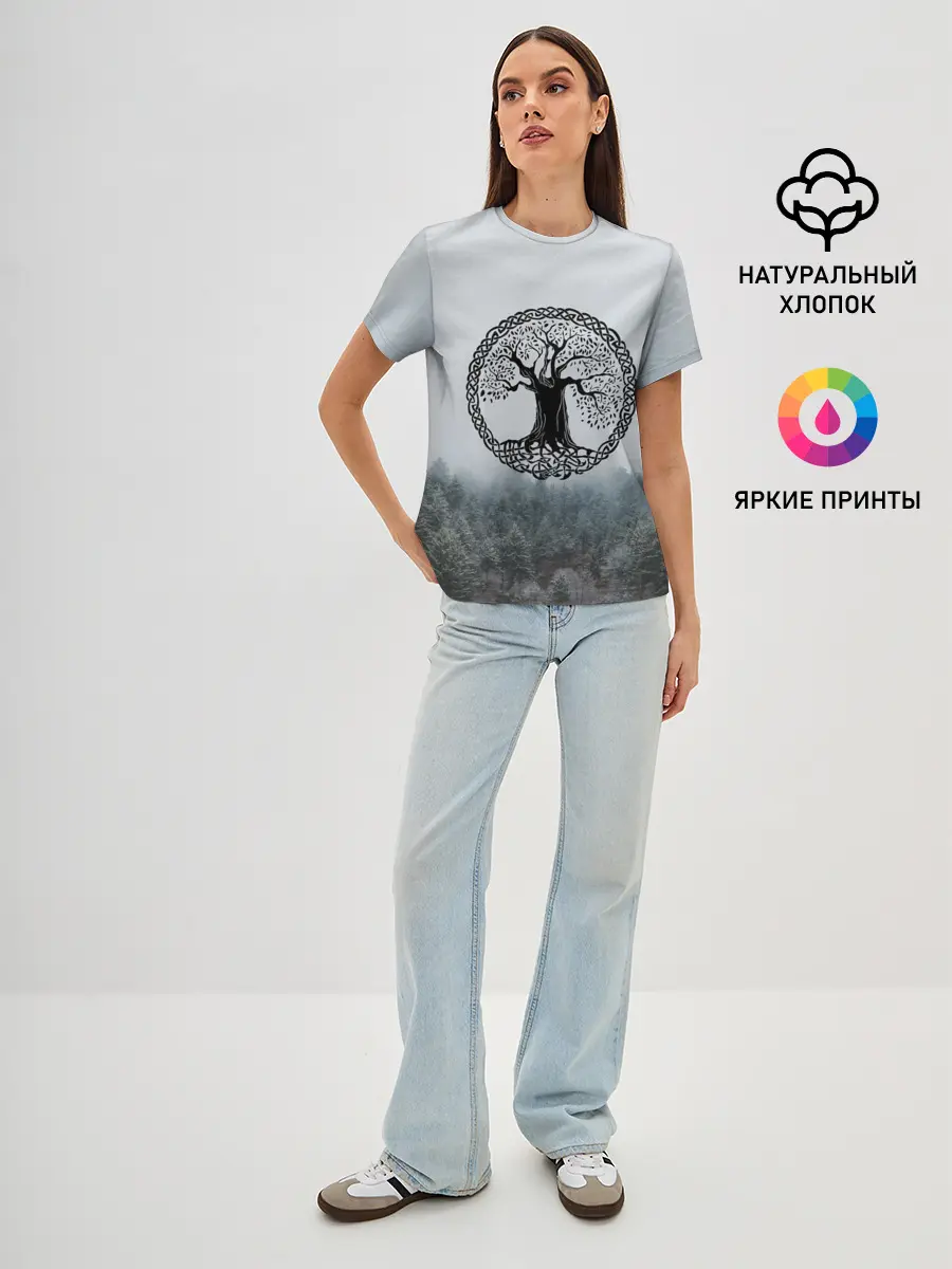 Женская базовая футболка / Иггдрасиль | Yggdrasil