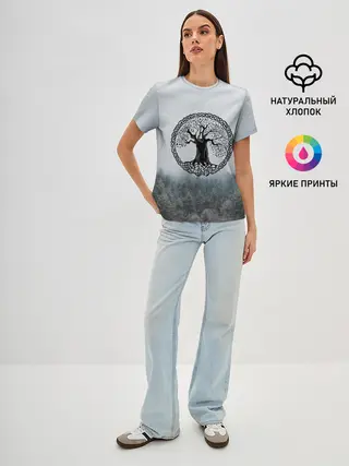 Женская базовая футболка / Иггдрасиль | Yggdrasil