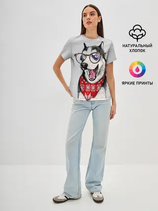 Женская базовая футболка / Хаски