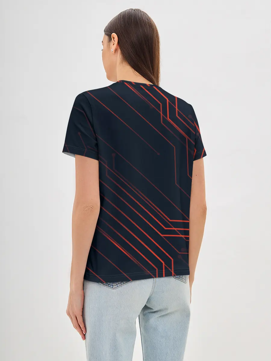 Женская базовая футболка / CYBERPUNK 2077