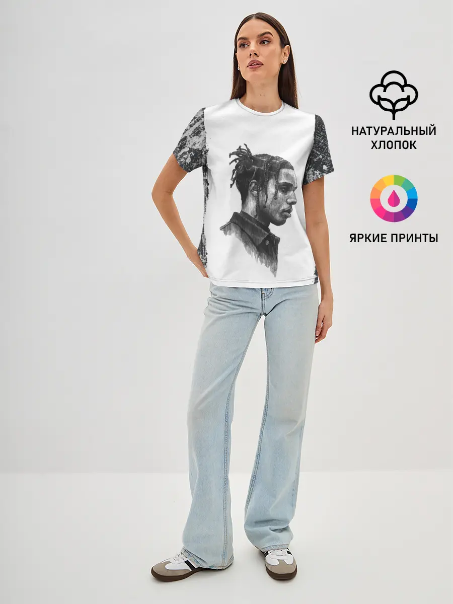 Женская базовая футболка / ASAP ROCKY | АСАП