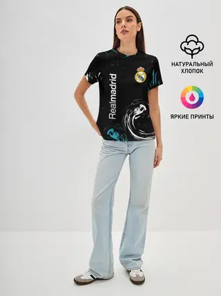 Женская базовая футболка / REAL MADRID.
