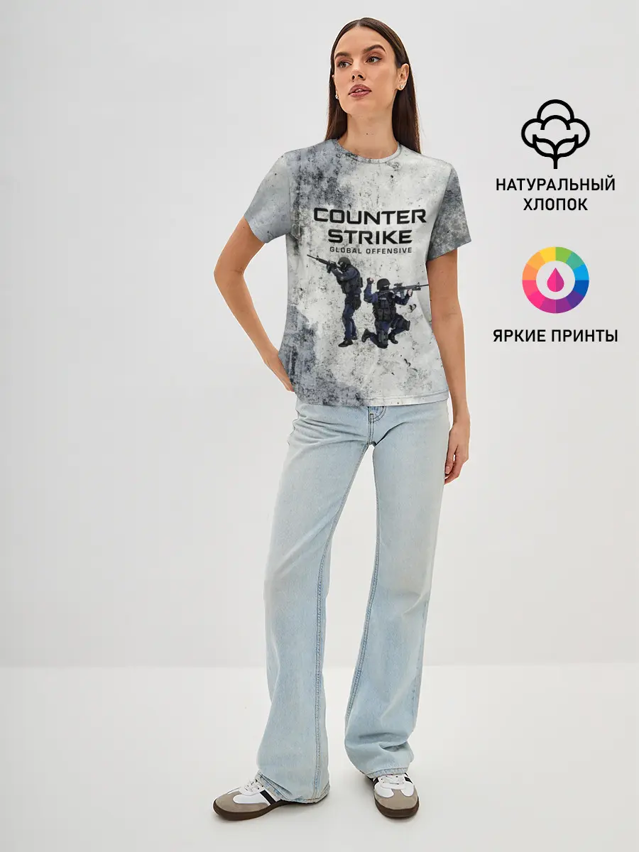 Женская базовая футболка / COUNTER TERRORIST | CS GO