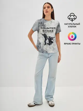 Женская базовая футболка / COUNTER TERRORIST | CS GO