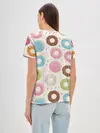 Женская базовая футболка / Пончики / Donuts