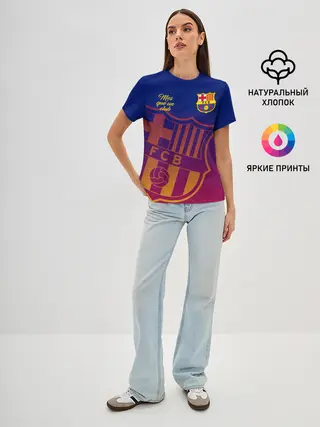 Женская базовая футболка / Барселона