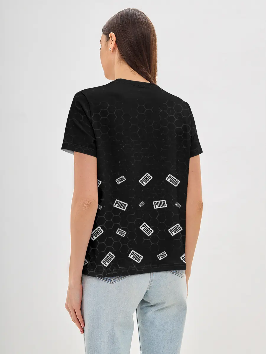 Женская базовая футболка / ПАБГ New State - Соты