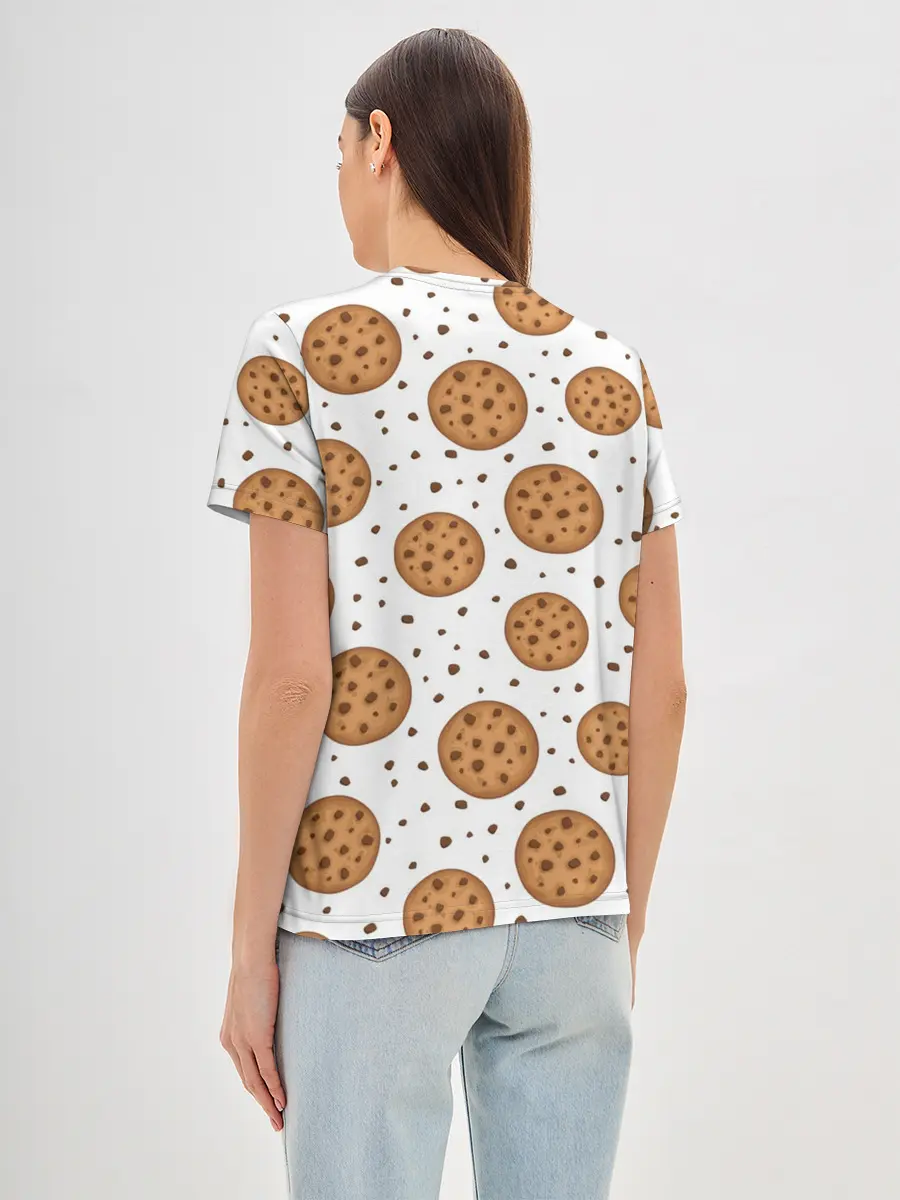 Женская базовая футболка / Cookie monster