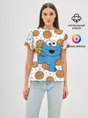 Женская базовая футболка / Cookie monster