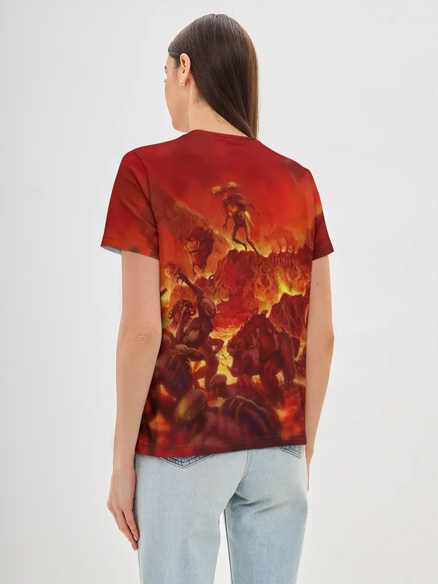 Женская базовая футболка / DOOM