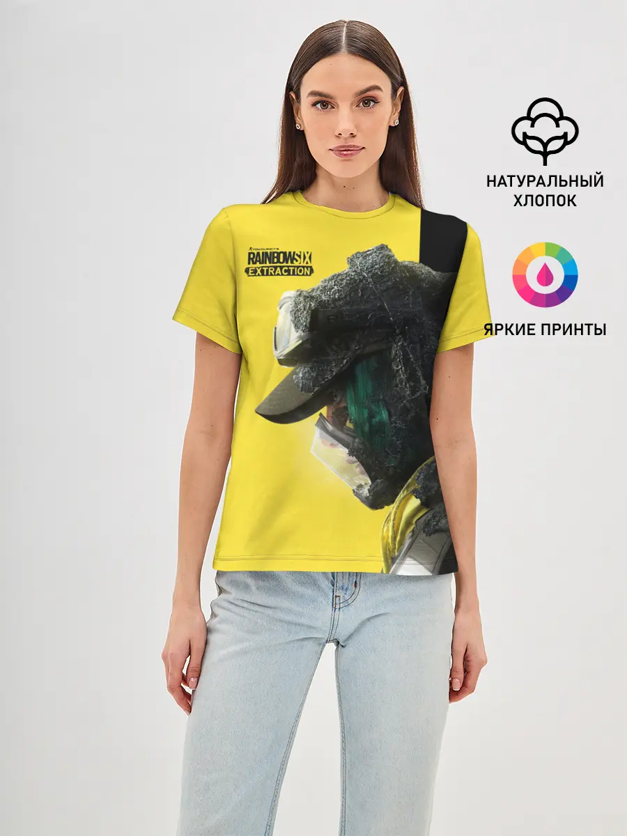 Женская базовая футболка / Rainbow Six Extraction / Радуга 6 Эвакуация