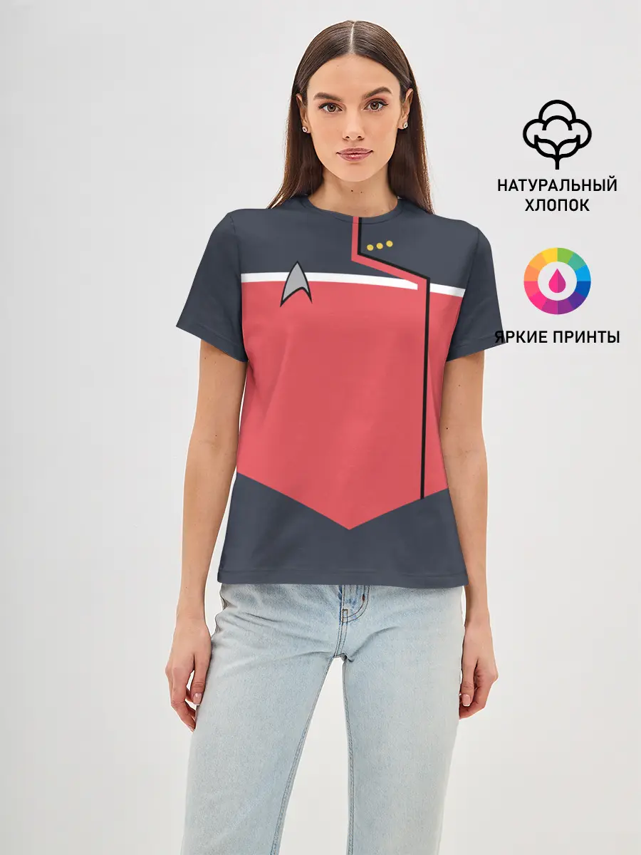 Женская базовая футболка / Звездный костюм № 1